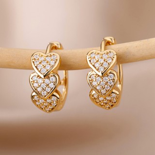 Moda 925 Brincos De Prata Sterling Ouro Cor Do Coração Buraco De Pavimentado Cz Dainty Orelha Feminina Requintada Noiva Jóias De Amor