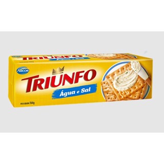 Biscoito Salgado Triunfo Água e Sal 164g Arcor