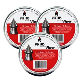 Kit 3 Chumbinhos Virtus Viper 5.5mm 125Un/cd - Votex