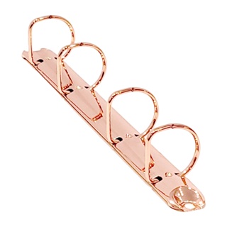 Garra para Fichário A5 - 04 Argolas D 25MM - Rosé Gold em Oferta na Shopee