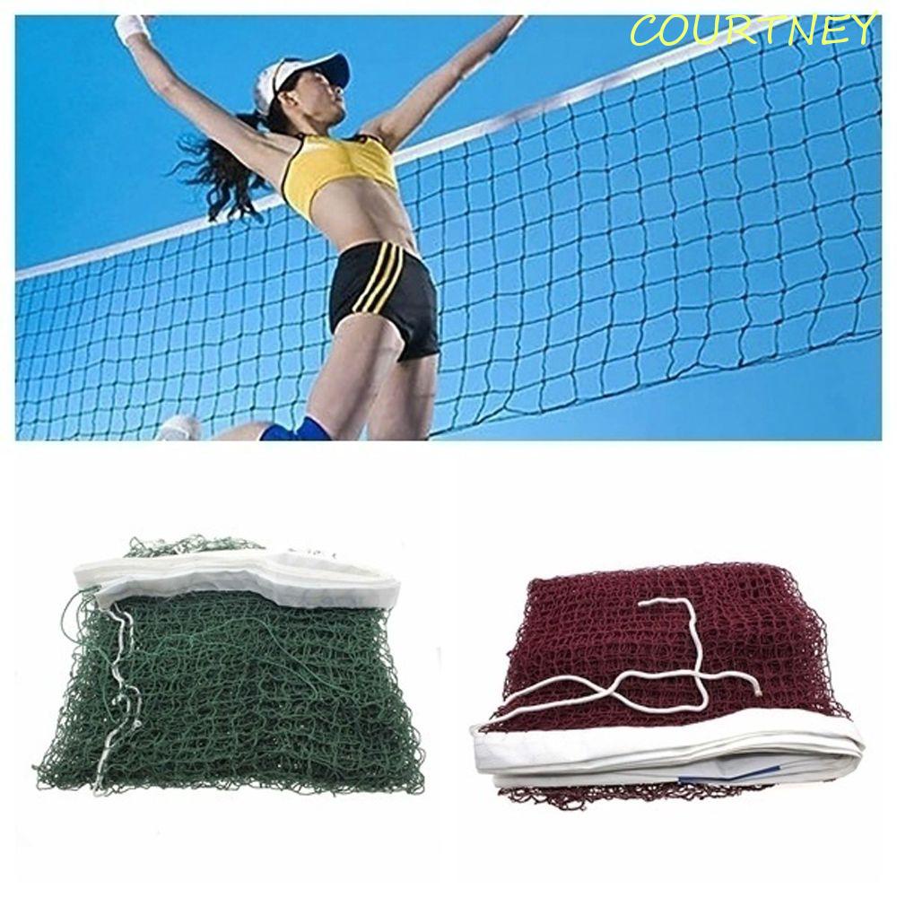 COURTNEY Badminton Net 6.1mX0.76m Rede De Malha De Vôlei De Exercício Padrão