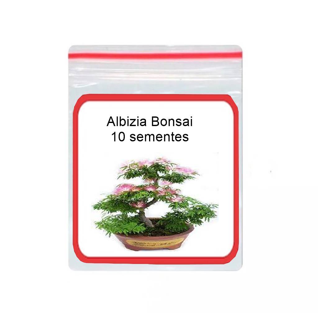 10 Sementes Albizia Bonsai Julibrissin Caliandra rosa