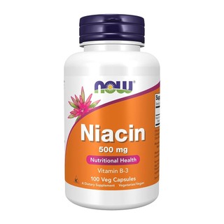 Niacina Vitamina B-3 500mg Now Foods Niacin 100 Veg Caps em Oferta na Shopee