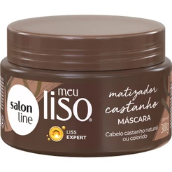 Máscara Tratamento Capilar Salon Line Meu Liso Matizadora Castanho 300gr