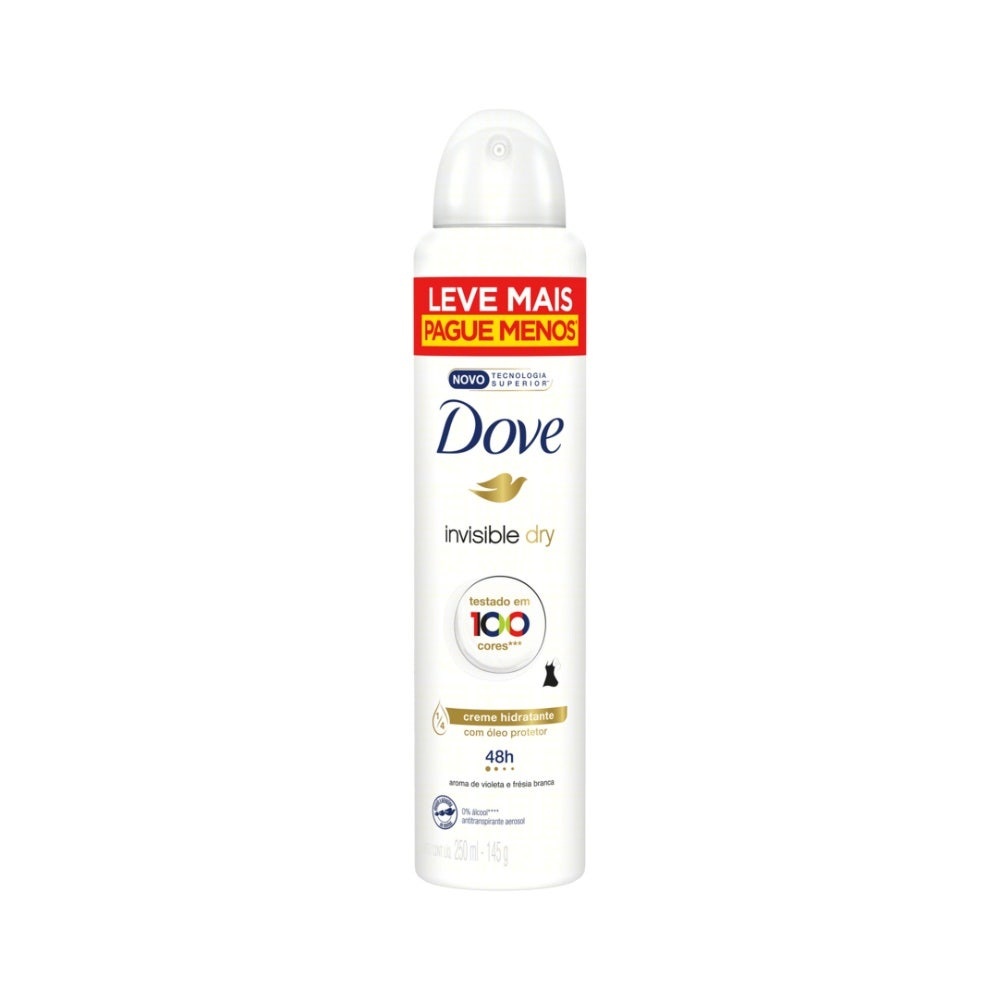 Desodorante Aerosol Dove Feminino Invisible Dry 250ml - Beauty