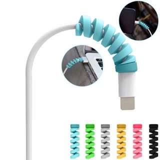 Protetor Para Cabo USB Espiral De Silicone Universal De 2 Peças Para iPhone E Android
