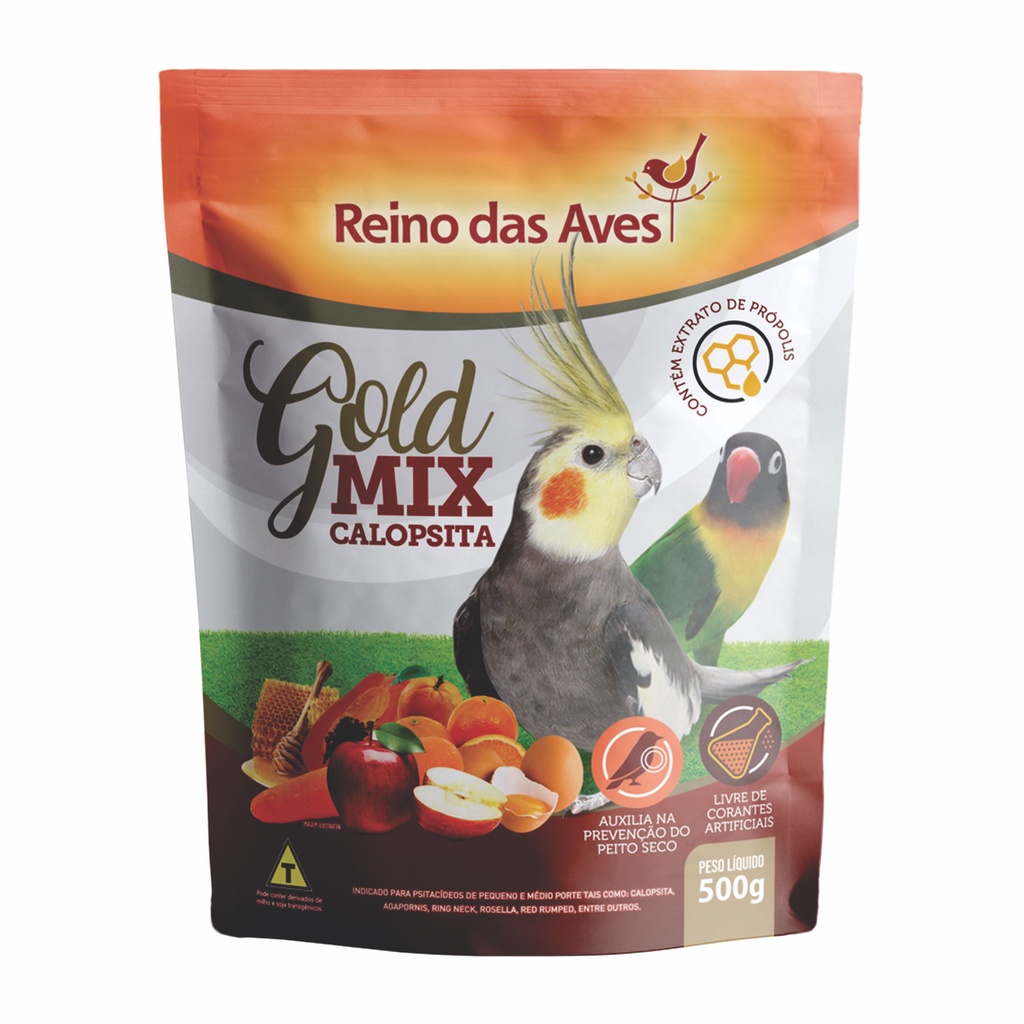 Ração Gold Mix para Calopsitas 500g