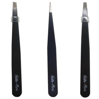 Kit 3 Pinça Profissional Hello Mini PI146 (Preta) em Oferta na Shopee