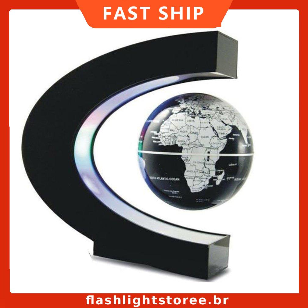 Globo de levitação magnética flutuante mapa do mundo lâmpada bola iluminação legal escritório decoração para casa lâmpada globo terrestre