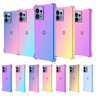 Para Motorola Edge 40 Neo Shockproof Gradient Clear Soft TPU Capa De Telefone Hybrid Cute Bumper Slim Moto X40 Edge40 Pro