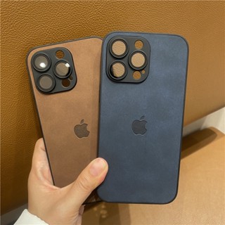 Capa De Couro Anti-Queda Compatível Com iPhone 15 13 12 14 Pro Max Proteção De Lente