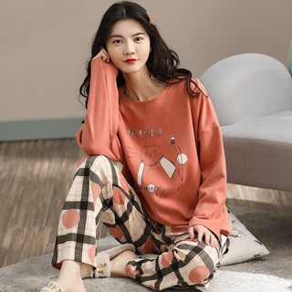 Pijamas Mulher Primavera Estilo Outono Imitação Algodão de meia-idade Mãe Idosa Roupa de Outono Mais Impressão Outono Inverno Roupa de Verão Roupa de Casa
