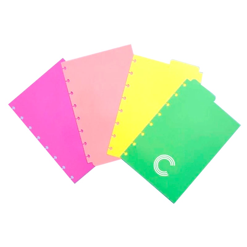 Divisória A5 4 abas pastel CIDA2003 Caderno Inteligente em Oferta na Shopee