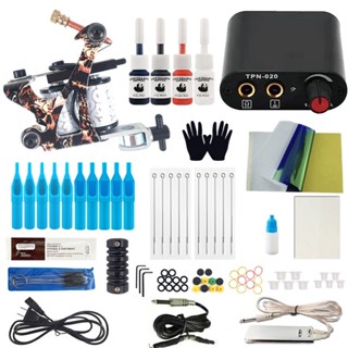 Máquina de tatuagem semicírculo, suprimentos de material no atacado, novatos aplicar máquina de tatuagem, conjunto completo de ferramentas, bordado, máquina de tatuagem