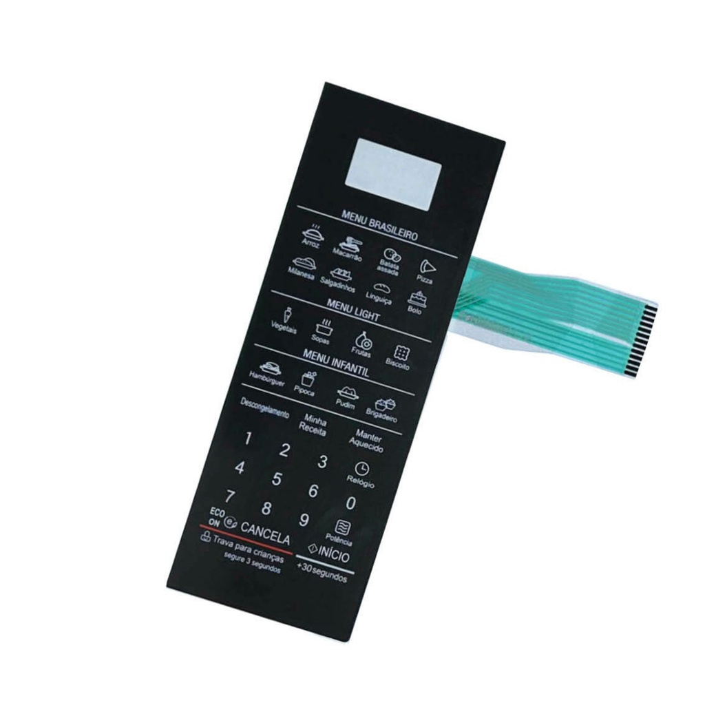 MEMBRANA COMPATIVEL MICROONDAS LG MS3097 AR - MFM 62719602 - PRETA