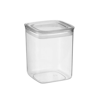 Pote Hermético Arthi em Acrílico Quadrado com Tampa 1,7L
