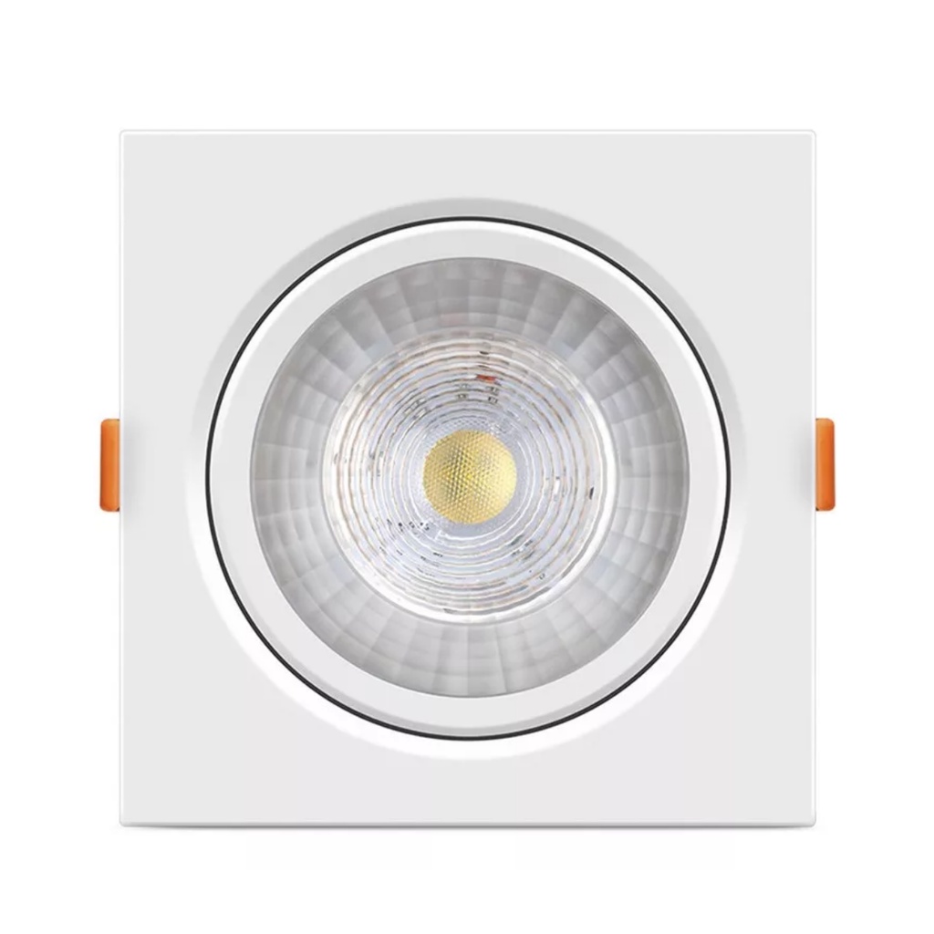 Spot Led Croica Embutir Teto Gesso Quadrado MR11 3W Luminária Cozinha Quarto Direcionável em Oferta na Shopee