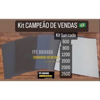 KIT LIXA ÁGUA POLIMENTO RIKEN 1UN DE CADA  600 800 1200 1500 2000 2500 em Oferta na Shopee