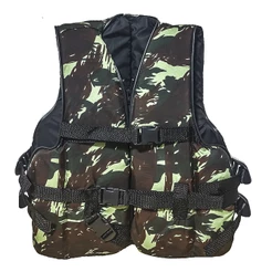 Colete Auxiliar Flutuação Salva-Vidas Camuflado 80KG Summer
