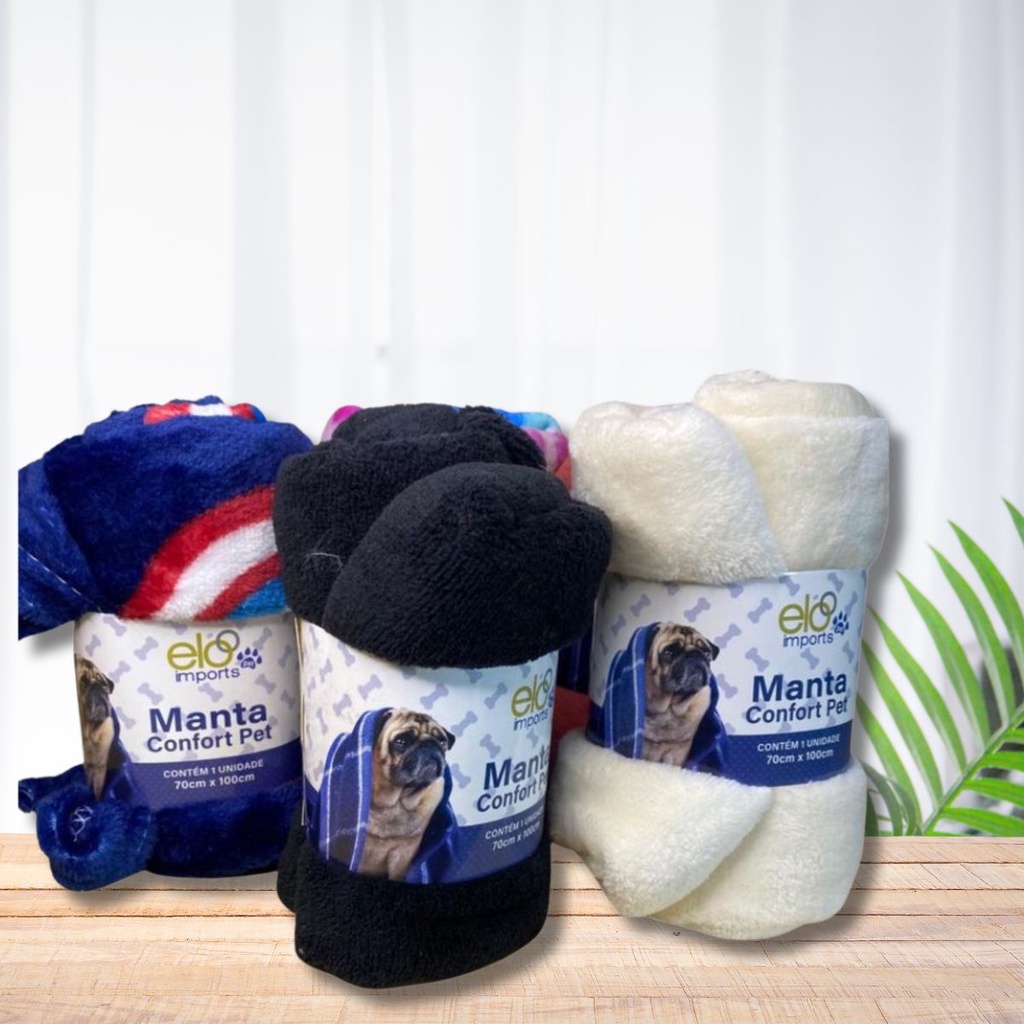 COBERTOR MANTA PARA CACHORRO GATO PET 100X70CM SORTIDO COBERTINHA MANTINHA PELUCIADA VERÃO INVERNO