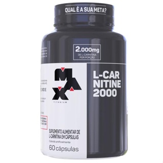 L-Carnitina 60 Cápsulas - Max Titanium em Oferta na Shopee