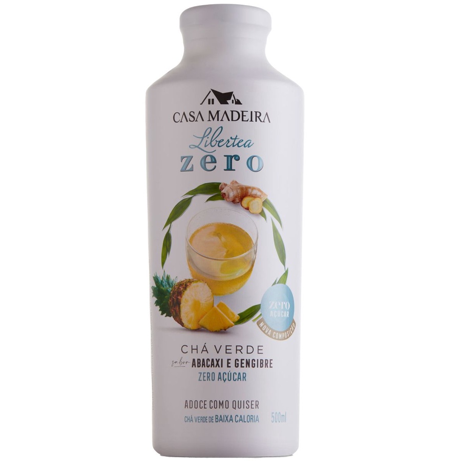 CHÁ VERDE CASA MADEIRA ZERO AÇÚCAR ABACAXI E GENGIBRE 500ML em Oferta na Shopee