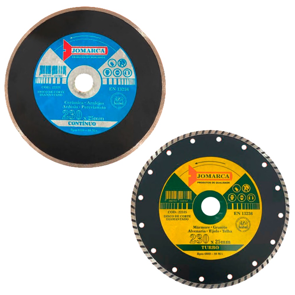 Disco Diamantado Turbo Ou Liso Continuo 230MM X 20MM 9POL Para Uso Profissional em Oferta na Shopee