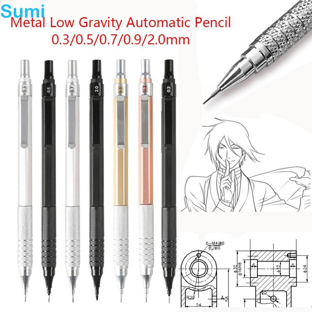 Lápis Automático LUCKY-SUMI , Mecânico De Baixa Gravidade De Papelaria Propulsor De Metal em Oferta na Shopee