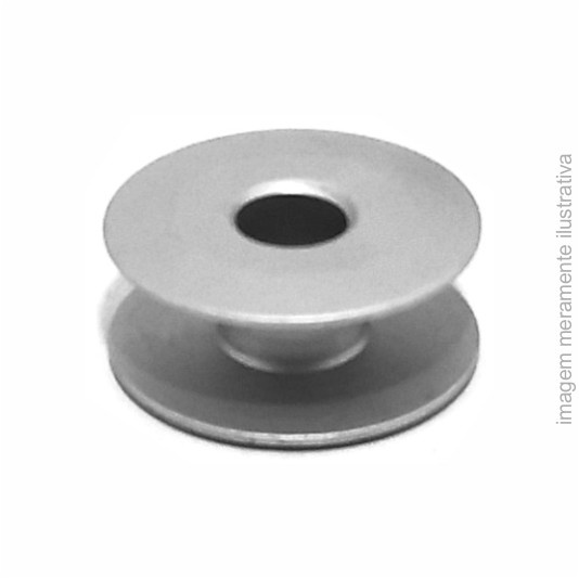 BOBINA CARRETILHA ABAULADA ZIG-ZAG 20U ALUMINIO