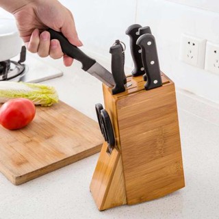 Cepo Organizador de Facas de Bambu em Oferta na Shopee
