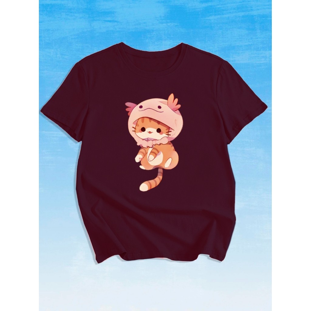 Blusa Simples Casual Life Style Estilosa Estampada Academia Soltinha Confortável Oversized