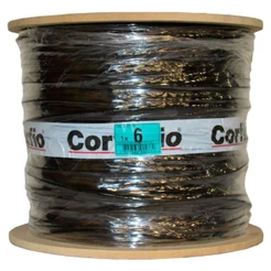 Cabo Rigido 7 Pernas Hepr Corfio 6mmx100m Rolo 1KV Preto