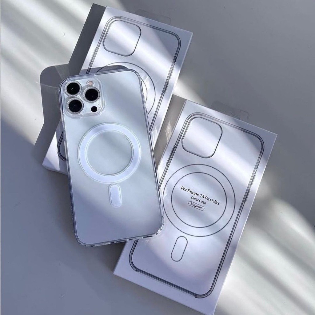 Lua cheia Capa Magnética Premium Para Carregador Sem Fio Magsafe Iphone 11 12 13 Pro Max 14 Pro Xr X Xs 7 8