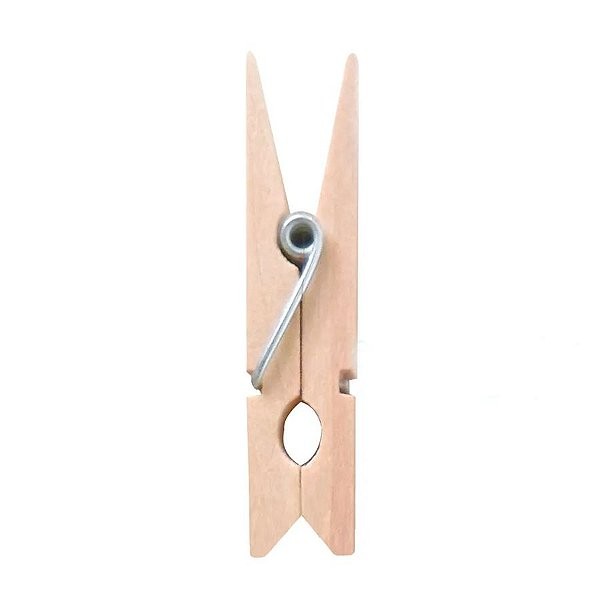 Mini Pregador Madeira Natural - 12 Un - Artegift - Rizzo. - Home & Living