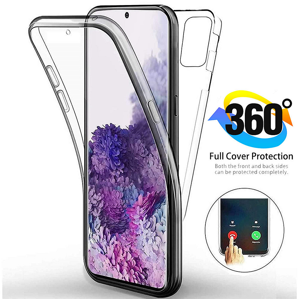 Capa 360 Totalmente Transparente Para Samsung Galaxy S26 S25 S24 Ultra S24 + S23 + S22 S21 S23 S20 FE S10 S9 S8 Plus S7E