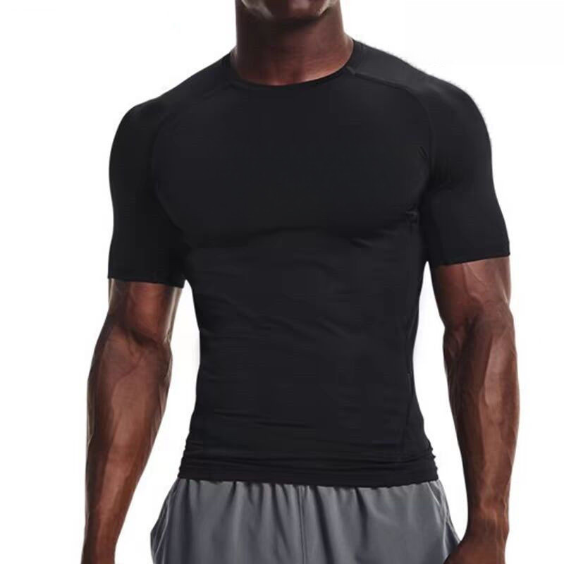 Meias-calças de Verão para esportes masculinos Meias-calças de manga curta para respirar em Oferta na Shopee