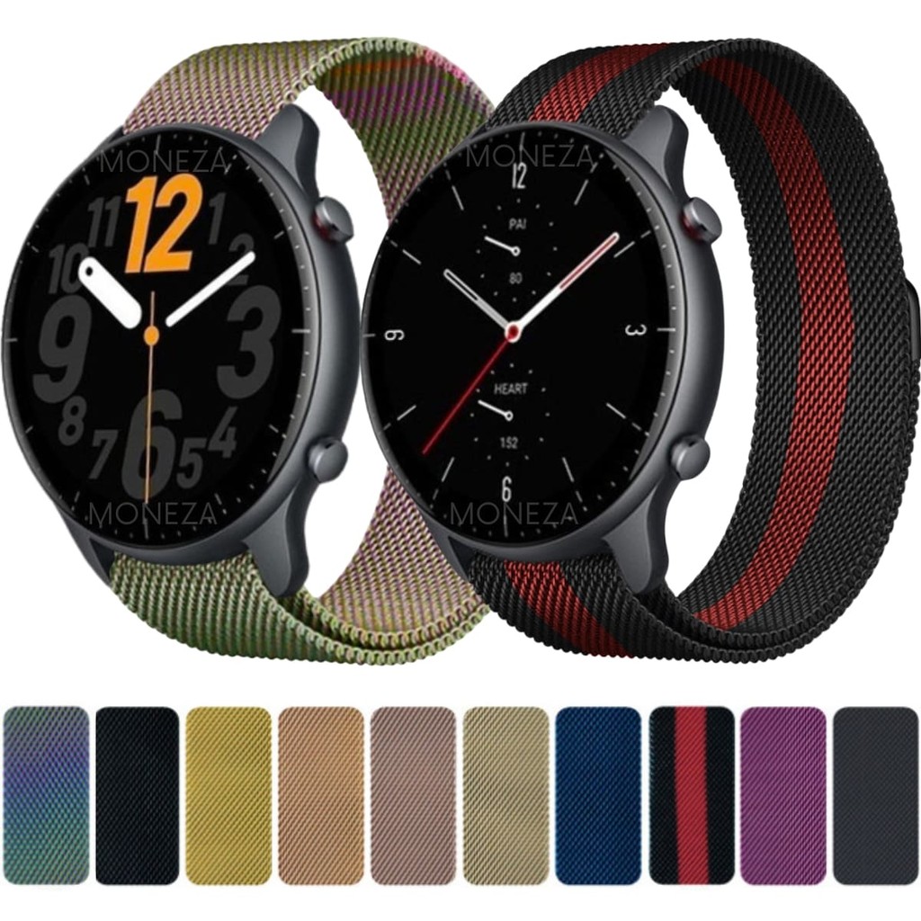 Pulseira Para Amazfit GTR 2 / GTR 2e / GTR 2 New Version / Pulseira Milanese Para Amazfit GTR 2 em Oferta na Shopee
