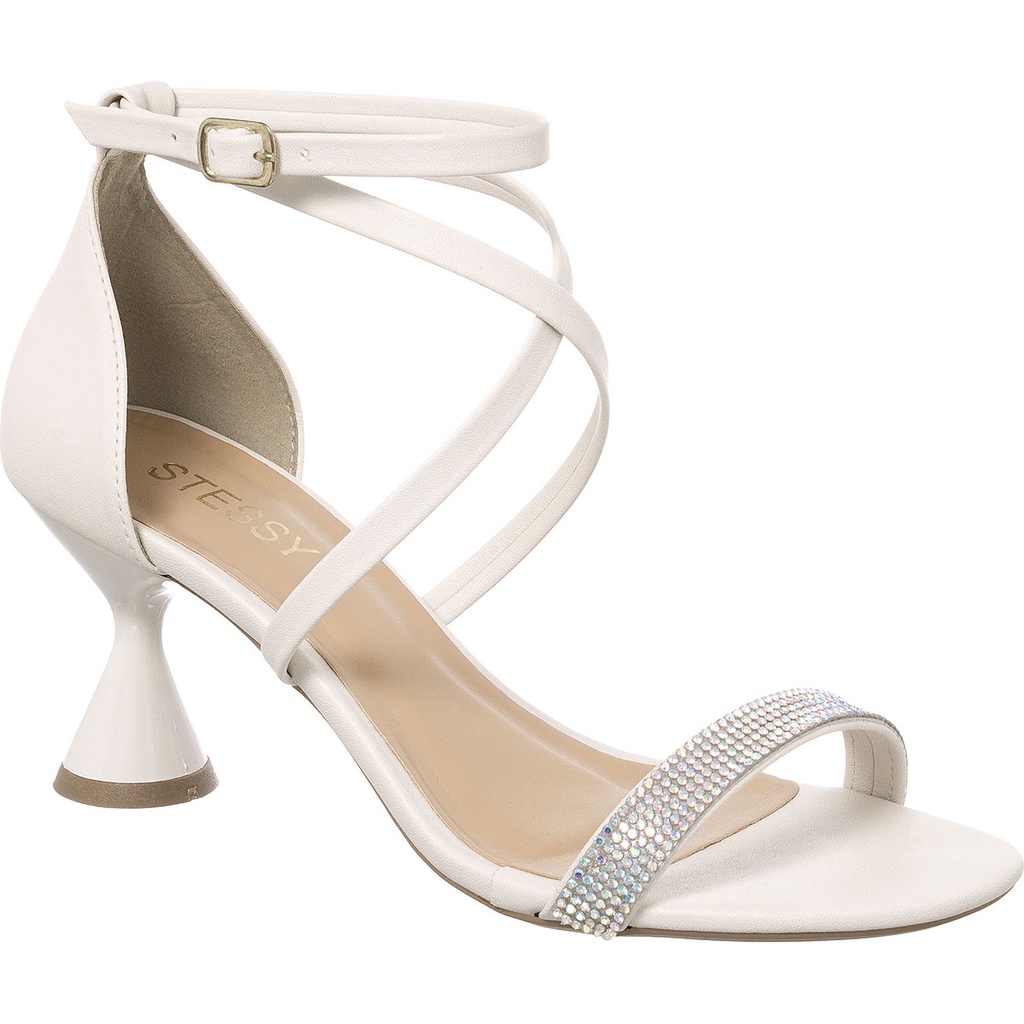 Sandália Feminina Saltinho Taça Rolha Brilho Strass Festa Confortável Leve Promoção em Oferta na Shopee