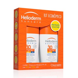Kit Protetor Solar Corporal Helioderm Suncare FPS 30 com 2 Unidades de 120ml cada
