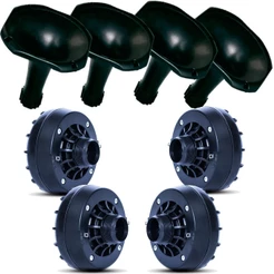Kit 4 Driver Profissional 120w Rms + 4 Corneta Curta Orion para Corneteira Caixa Trio Som Carro Automotivo