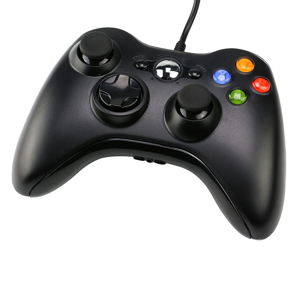 Controle Xbox 360 Com Fio Preto Compatível PC Gamer Notebook