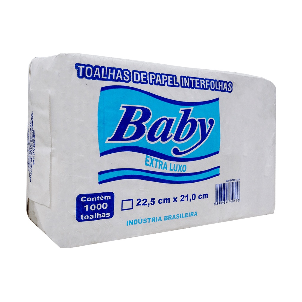 Papel Toalha Interfolha 2 Dobras Folha Simples Extra Luxo 1.000 folhas Baby em Oferta na Shopee