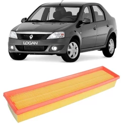 Filtro Ar Renault Logan 1.0 2008 A 2016 Metal Leve