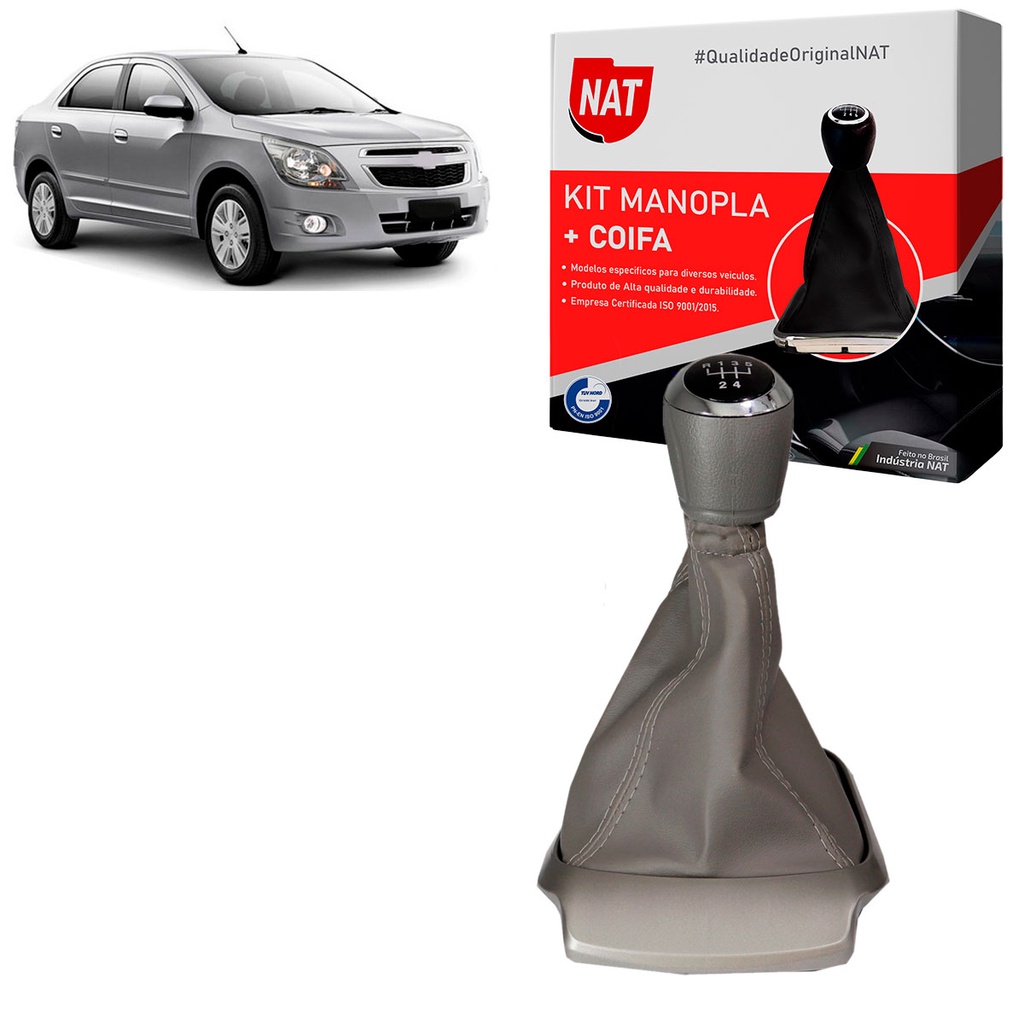 Manopla + Coifa Chevrolet Cobalt 2012 Até 2020 em Oferta na Shopee