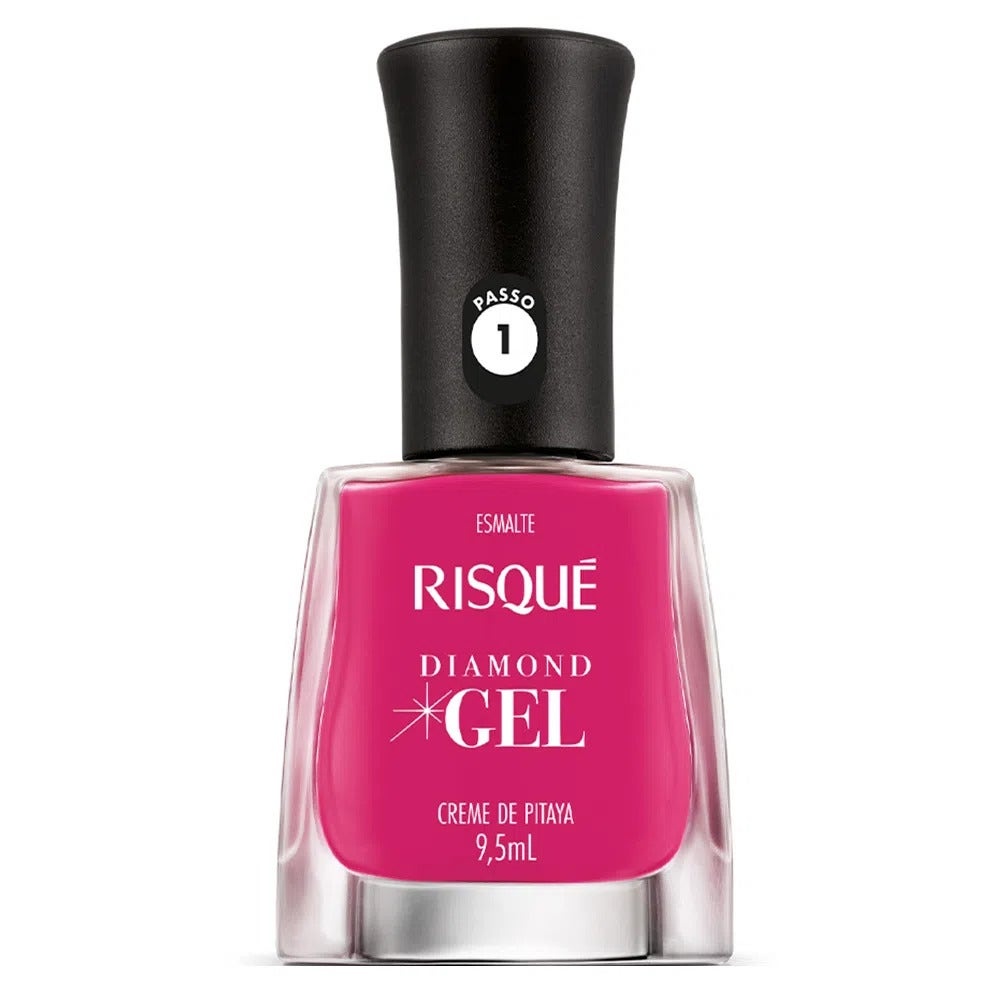 Esmalte Risqué Diamond Gel Cremoso Creme De Pitaya em Oferta na Shopee