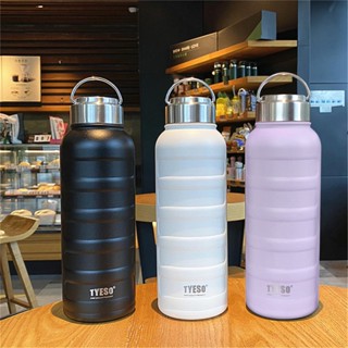 Garrafa Térmica A Vácuo 1000ml Portátil/304 Aço Inoxidável/Grande Capacidade/3 Alta Cor/Acampamento Externo