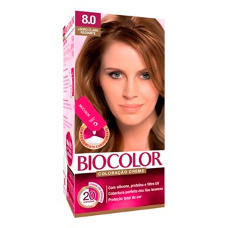 Tintura Creme Biocolor Louro Claro Radiante 8.0 Mini Kit