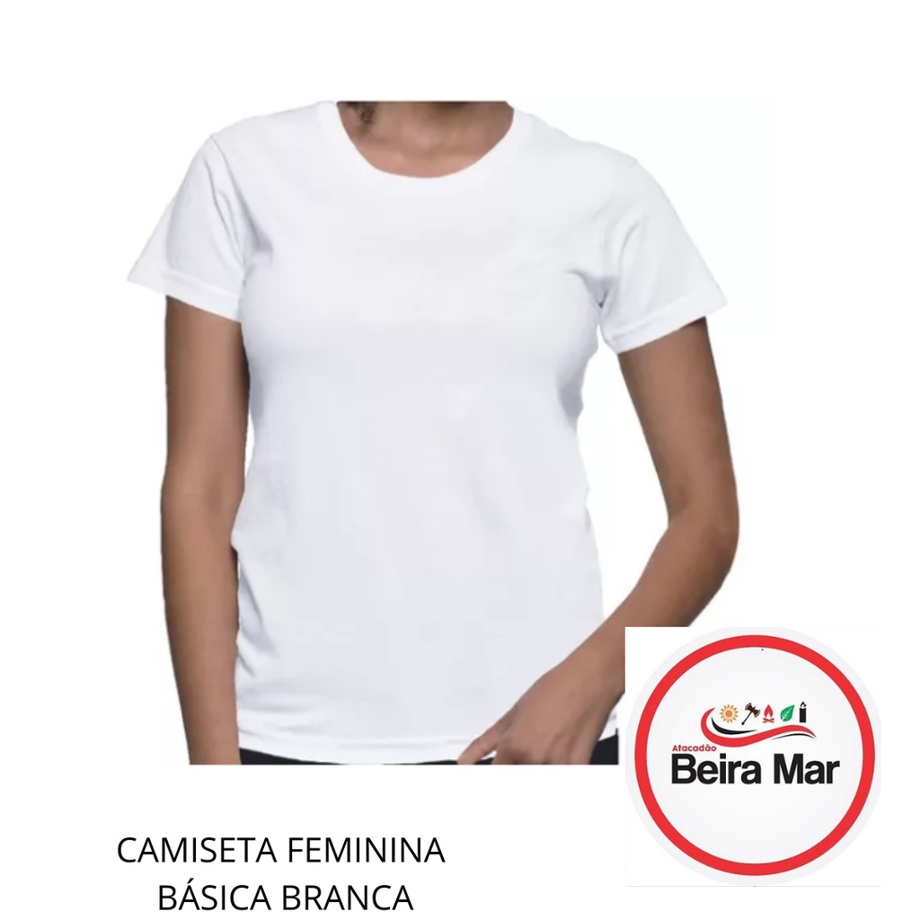 CAMISETA BRANCA UMBANDA E CANDOMBLÉ FEMININA em Oferta na Shopee