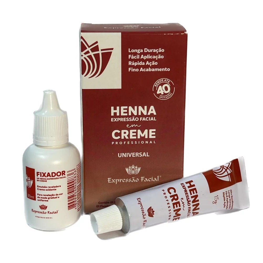 Expressão Facial Henna Em Creme Universal