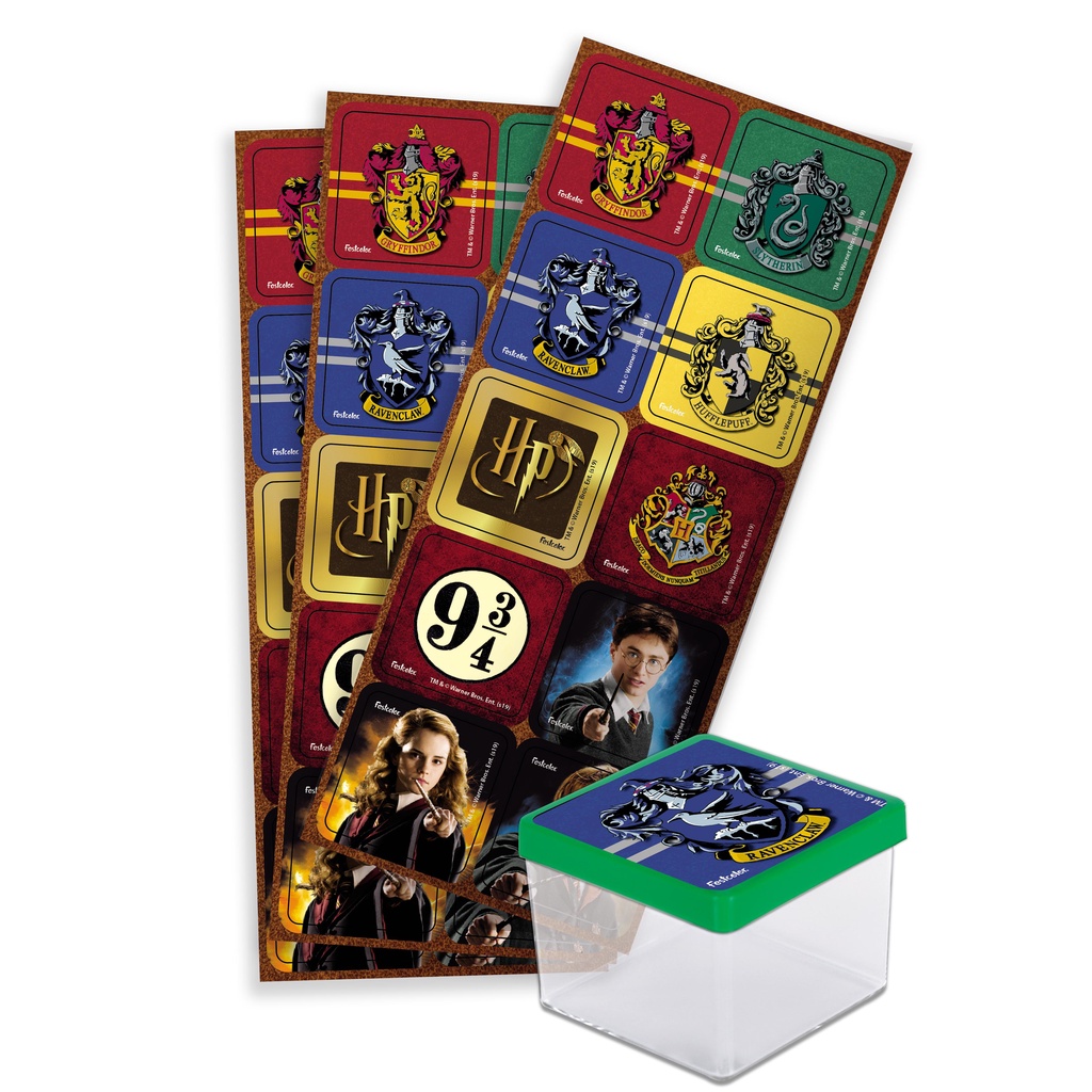 Adesivo Quadrado para Lembrancinha Festa Harry Potter - 30 unidades - Festcolor - Rizzo Distribuidora
